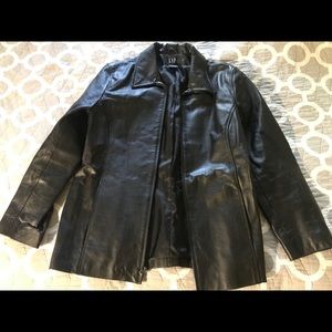 Vintage GAP Women’s Leather Jacket Black